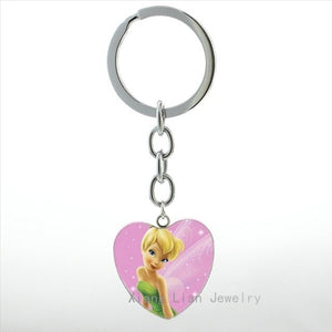 JOINBEAUTY Cute Fairy Keychain Cartoon Movie Case For Tinker Bell Keychain Ring Women Girls Dream Wonderland Jewelry gifts HP267