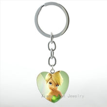 Load image into Gallery viewer, JOINBEAUTY Cute Fairy Keychain Cartoon Movie Case For Tinker Bell Keychain Ring Women Girls Dream Wonderland Jewelry gifts HP267