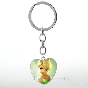 JOINBEAUTY Cute Fairy Keychain Cartoon Movie Case For Tinker Bell Keychain Ring Women Girls Dream Wonderland Jewelry gifts HP267