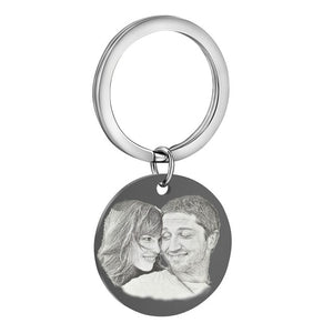 Personalized Customize Engraving  Key Chain Stainless Steel Calendar Highlighted Date Car Logo Plate Number  Anti-lost Keyring