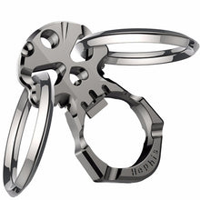 Load image into Gallery viewer, Hephis Carabiner Key Chain and Unique Men Car Keychains Bottle Opener Multi Function High Grade Key Rings Holder Jewelry Gifts