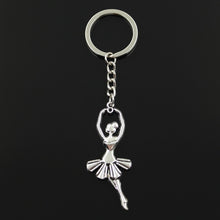 Load image into Gallery viewer, New Fashion Keychain 61x24mm ballet dancer ballerina Pendants DIY Men Jewelry Car Key Chain Ring Holder Souvenir For Gift