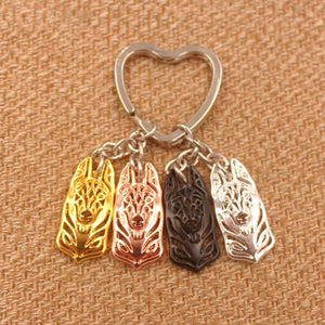 2019 Belgian Malinois Dog Animal Gold Silver Plated Metal Pendant Keychain For Bag Car Women Men Key Ring Love Jewelry K149