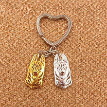 Load image into Gallery viewer, 2019 Belgian Malinois Dog Animal Gold Silver Plated Metal Pendant Keychain For Bag Car Women Men Key Ring Love Jewelry K149