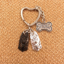 Load image into Gallery viewer, 2019 Belgian Malinois Dog Animal Gold Silver Plated Metal Pendant Keychain For Bag Car Women Men Key Ring Love Jewelry K149