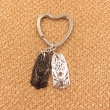 Load image into Gallery viewer, 2019 Belgian Malinois Dog Animal Gold Silver Plated Metal Pendant Keychain For Bag Car Women Men Key Ring Love Jewelry K149